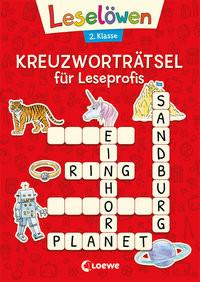 Leselöwen Kreuzworträtsel für Leseprofis - 2. Klasse (Rot) Loewe Lernen und Rätseln (Hrsg.); Loewe Erstlesebücher (Hrsg.); Merle, Katrin (Illustrationen) Couverture rigide 