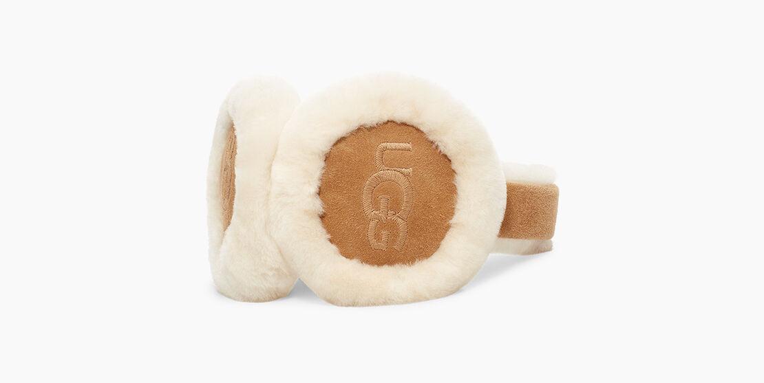 UGG Cache-oreilles brodés en peau de mouton  