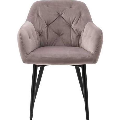 mutoni Fauteuil velours rose  