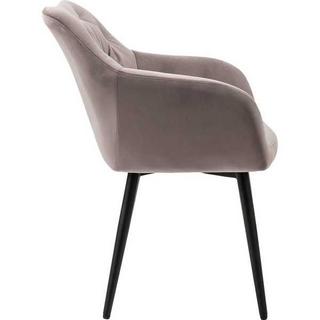 mutoni Fauteuil velours rose  