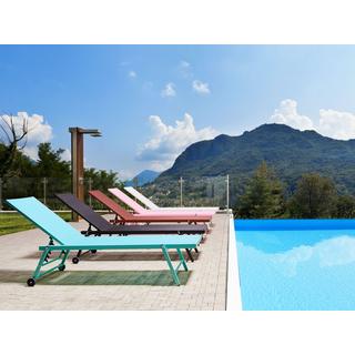 Beliani Sonnenliege aus Aluminium Modern PORTOFINO  