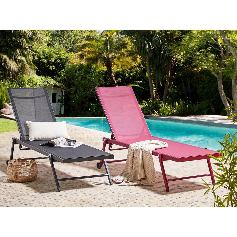 Beliani Transat en Aluminium Moderne PORTOFINO  