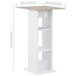 VidaXL Table de bar bois d'ingénierie  