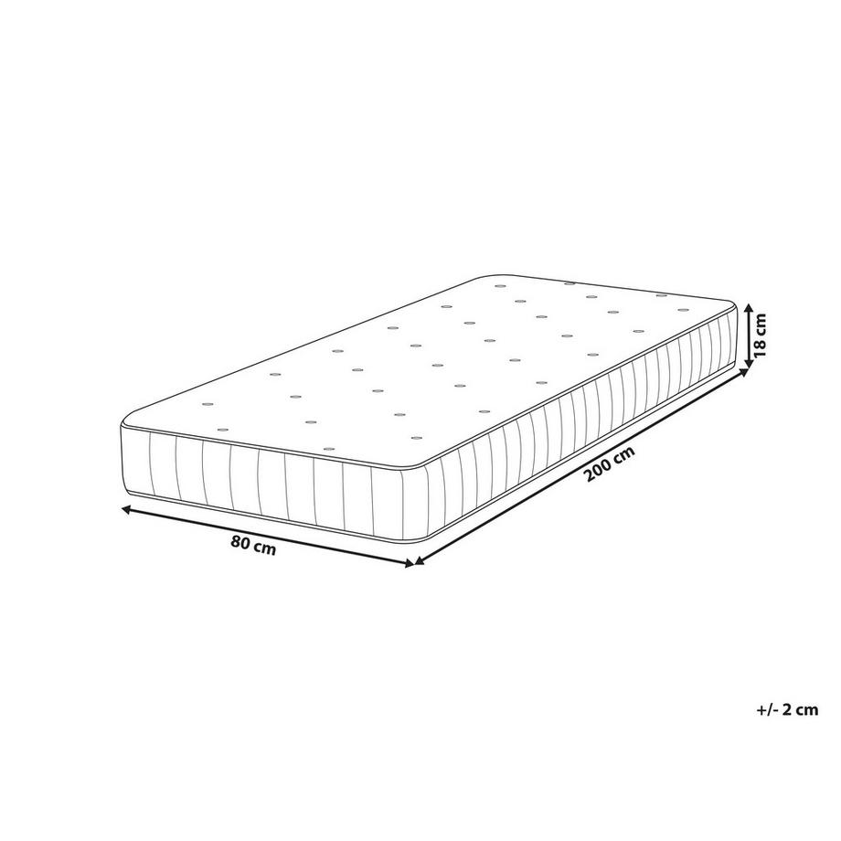 Beliani Materasso a molle insacchettate en Molle insacchettate  DUO  