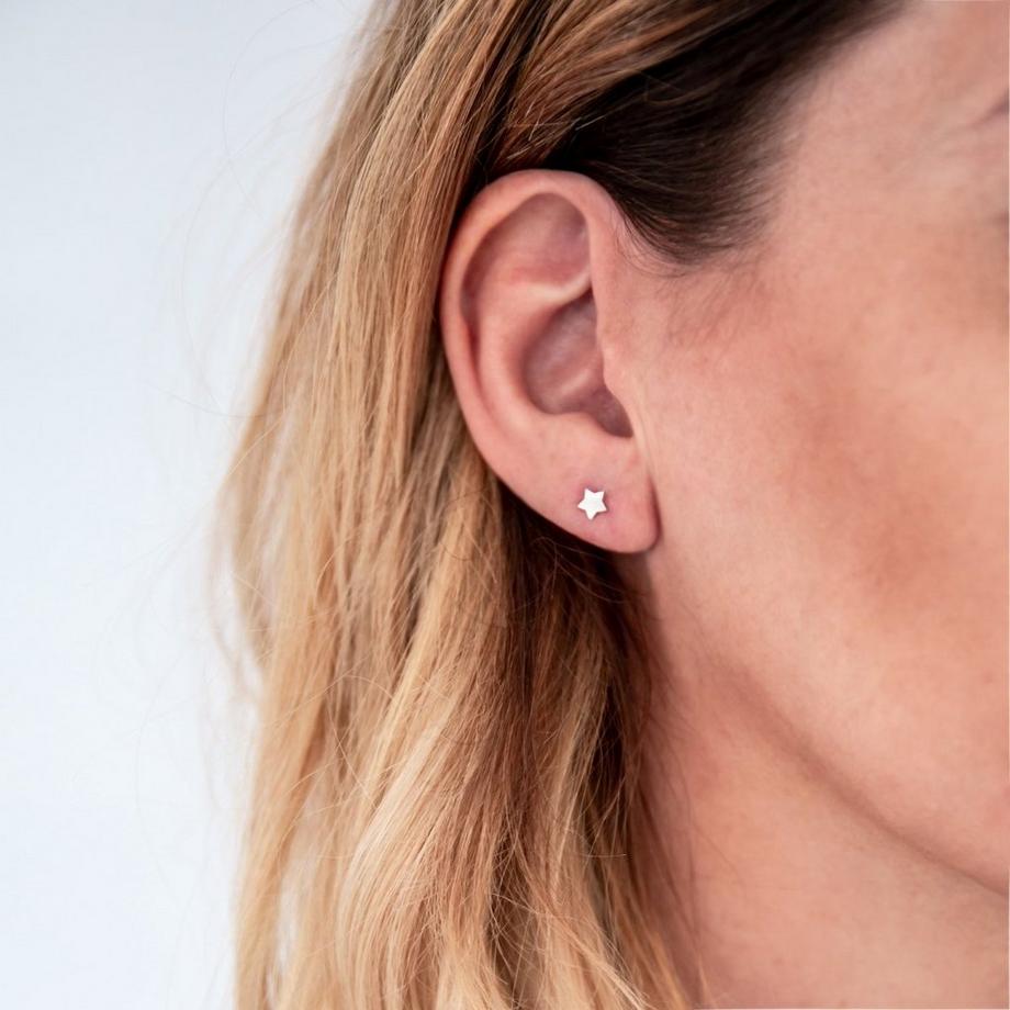 Glanzstücke München  Femme Puces d'oreilles en argent Étoilé 