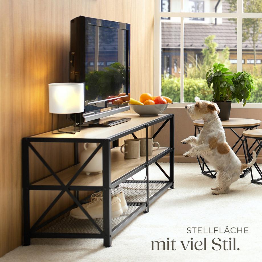 Tectake Mobile TV Chicago  stile industriale  