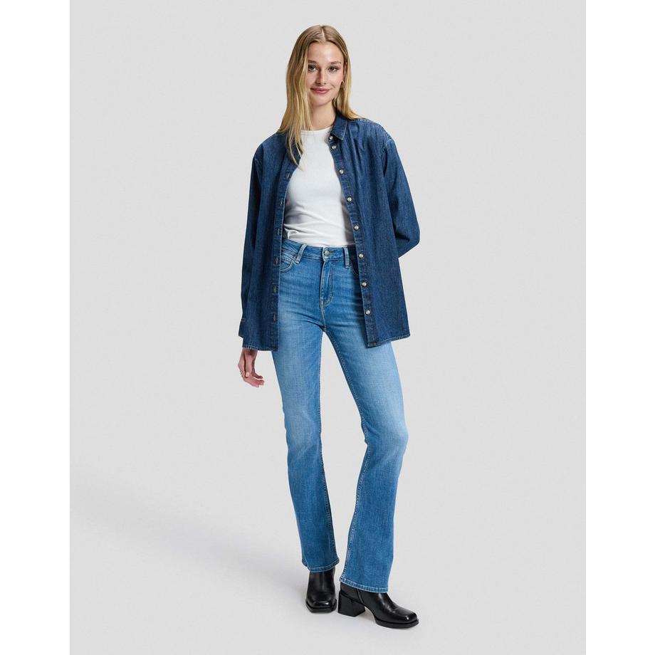 Lee Boyfriend Fit Jeanshemd  