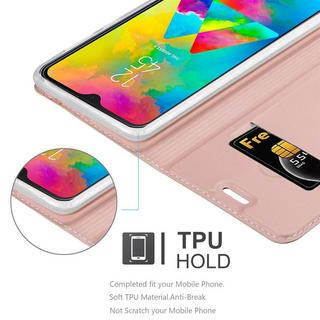 Cadorabo  Housse compatible avec Samsung Galaxy M20 - Coque de protection avec fermeture magnétique, fonction de support et compartiment pour carte 