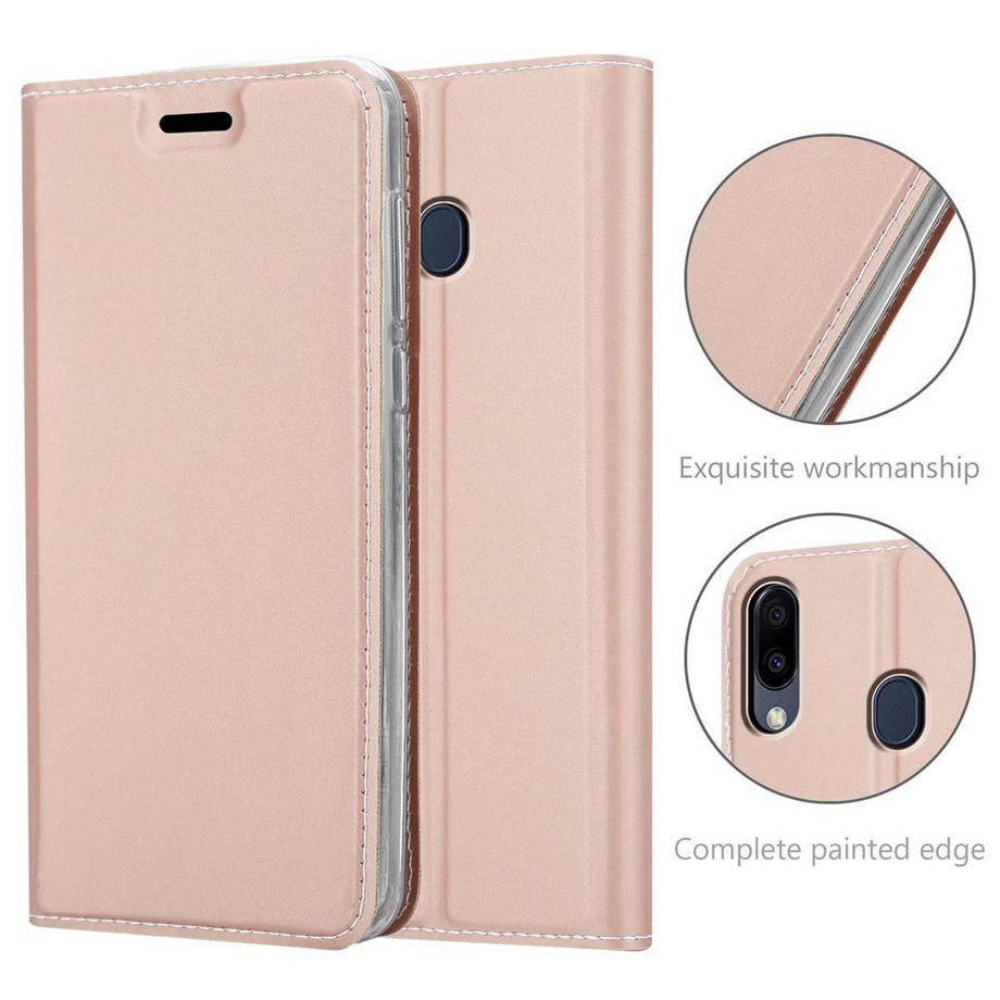 Cadorabo  Hülle für Samsung Galaxy M20 Magnetverschluss, Kartenfach 