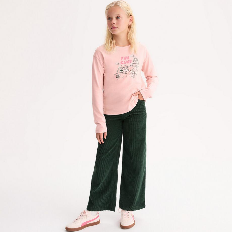 Weite Cordhose mit 5 Taschen