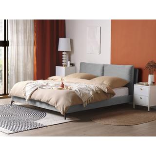 Beliani Bett mit Lattenrost aus Samtstoff Modern MELLE  