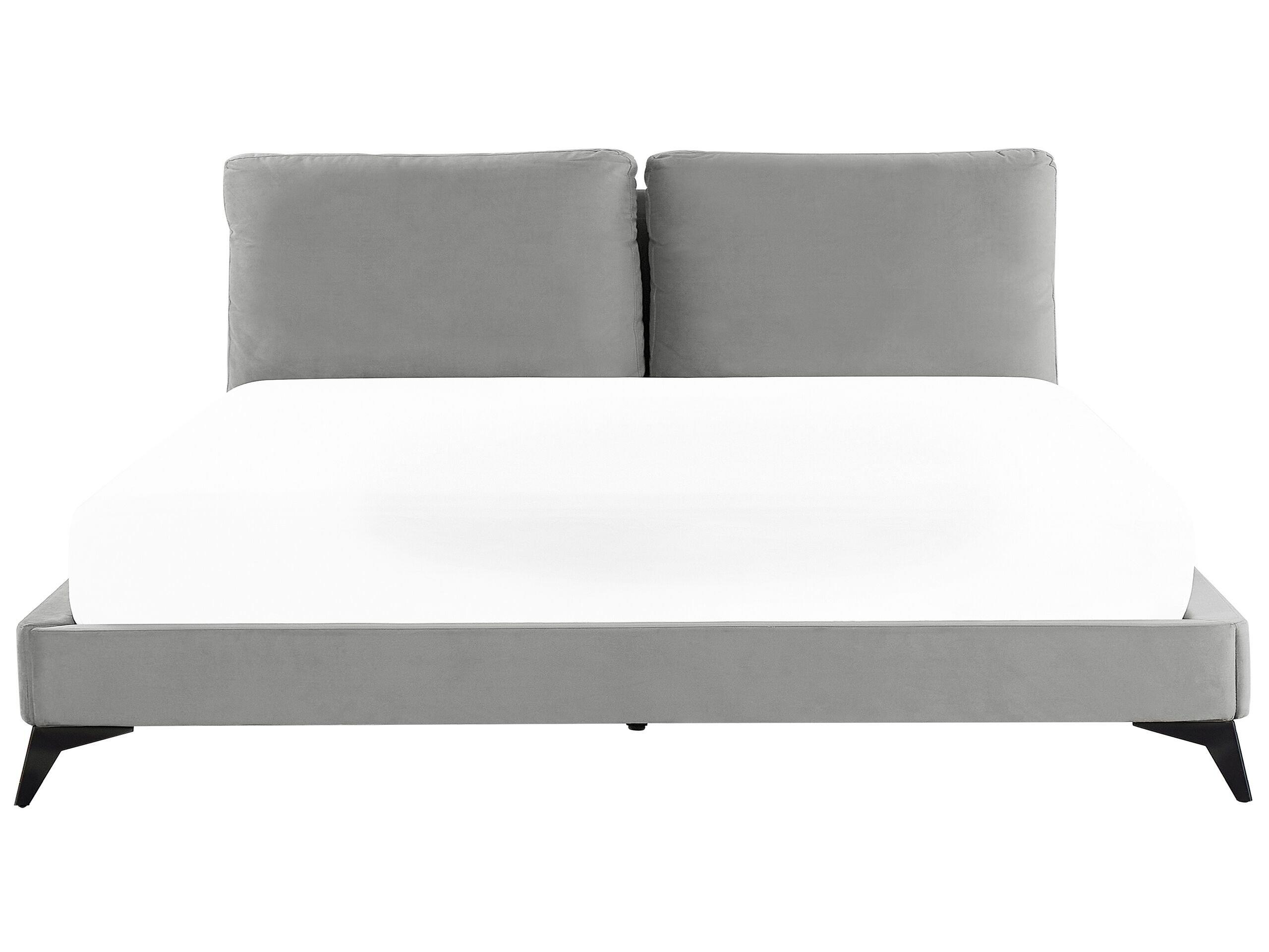 Beliani Bett mit Lattenrost aus Samtstoff Modern MELLE  