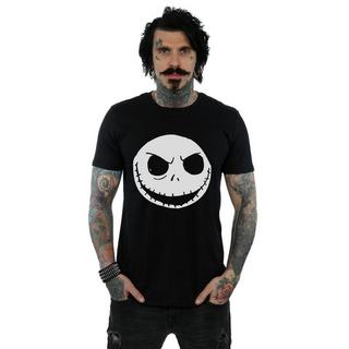 Nightmare Before Christmas Jack Skellington Gesicht Print T-Shirt  