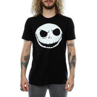 Nightmare Before Christmas Jack Skellington Gesicht Print T-Shirt  