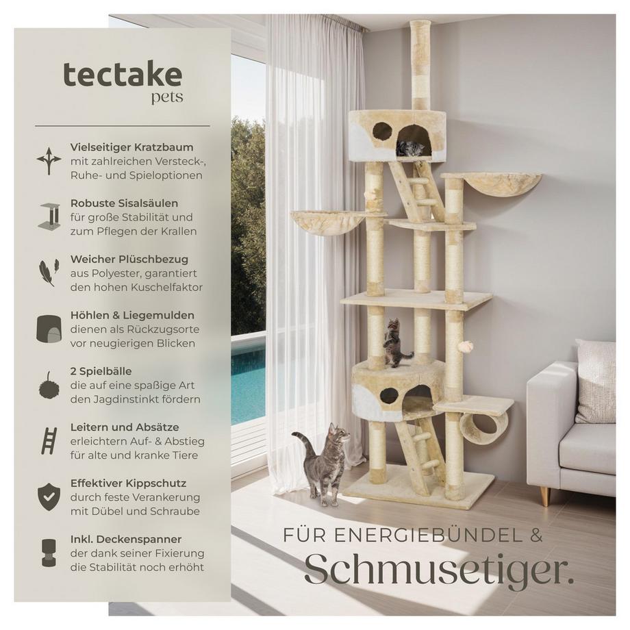 Tectake  Albero tiragraffi  Hansi 243 a 260 cm 