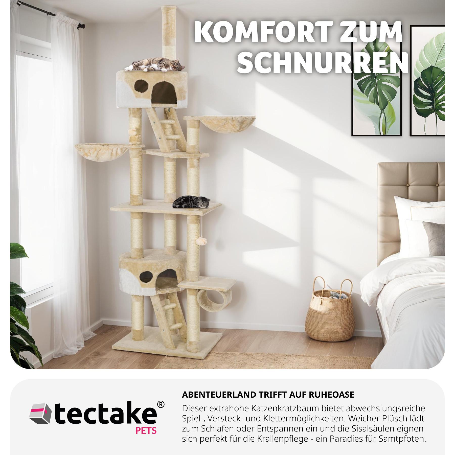 Tectake  Arbre à chat HANSI 260 cm 