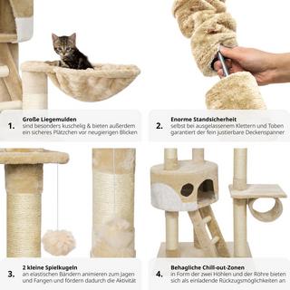 Tectake  Arbre à chat HANSI 260 cm 