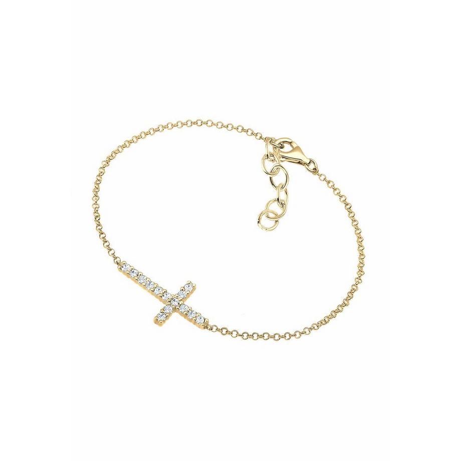 Elli  Armband Kreuz Glaube Kristalle Elegant 