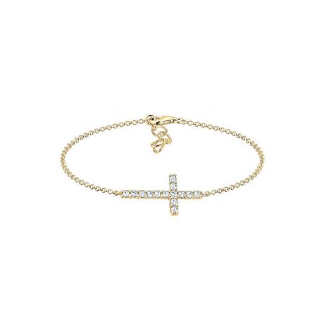 Elli  Armband Kreuz Glaube Kristalle Elegant 
