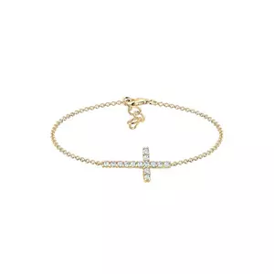 Armband Kreuz Glaube Kristalle Elegant