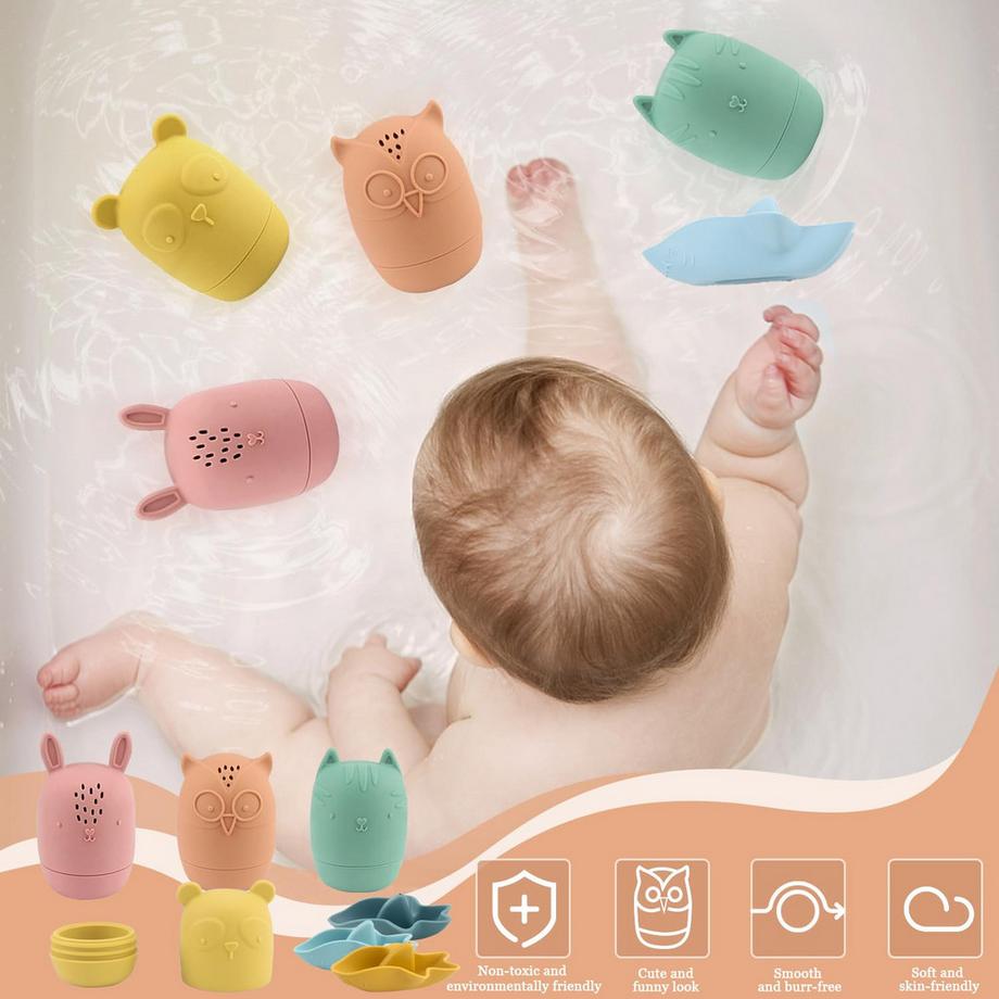 Activity-board  Jouets de bain Jouets d'eau pour bébés Animaux de bain Jouets de baignoire 