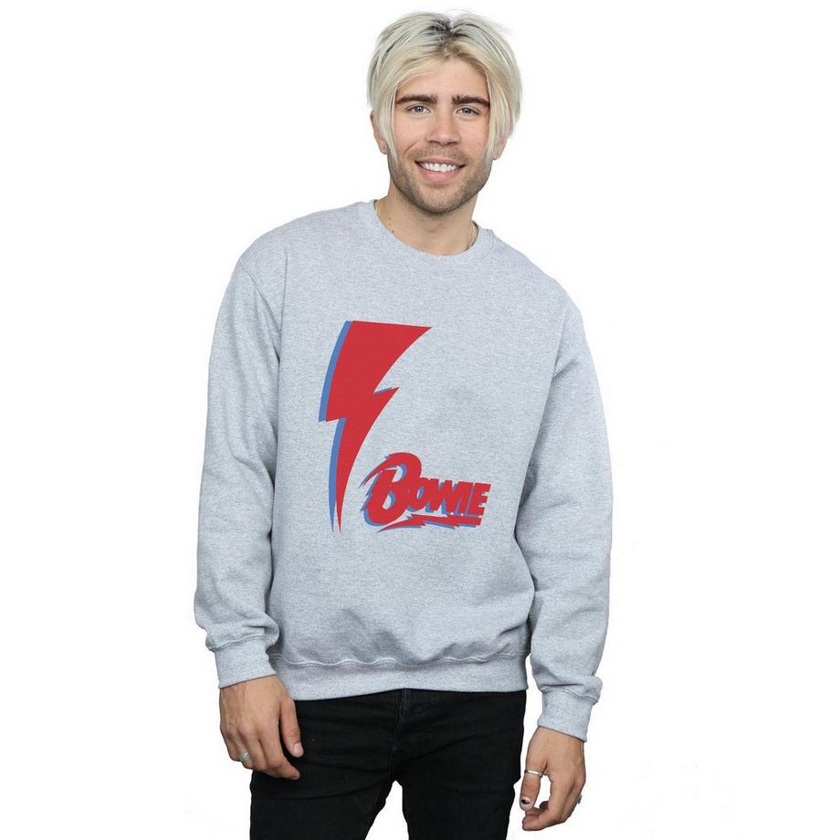 David Bowie Lightning Bolt Logo Felpa  