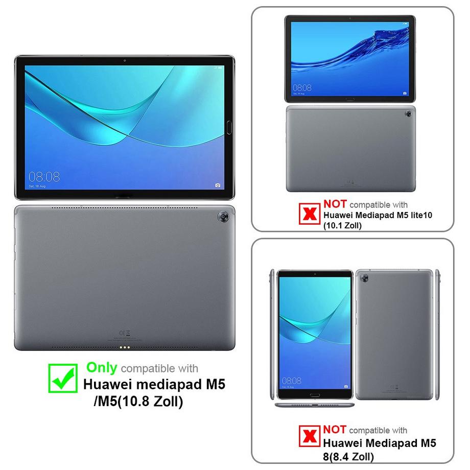 Cadorabo  3x Film de protection pour Huawei MediaPad M5 / M5 PRO (10.8 pouces) verre trempé 