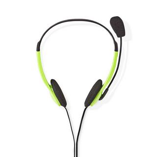 Nedis  PC -Headset | On-Ear | Stereo | 2x 3,5 mm | Faltbares Mikrofon | Grün 
