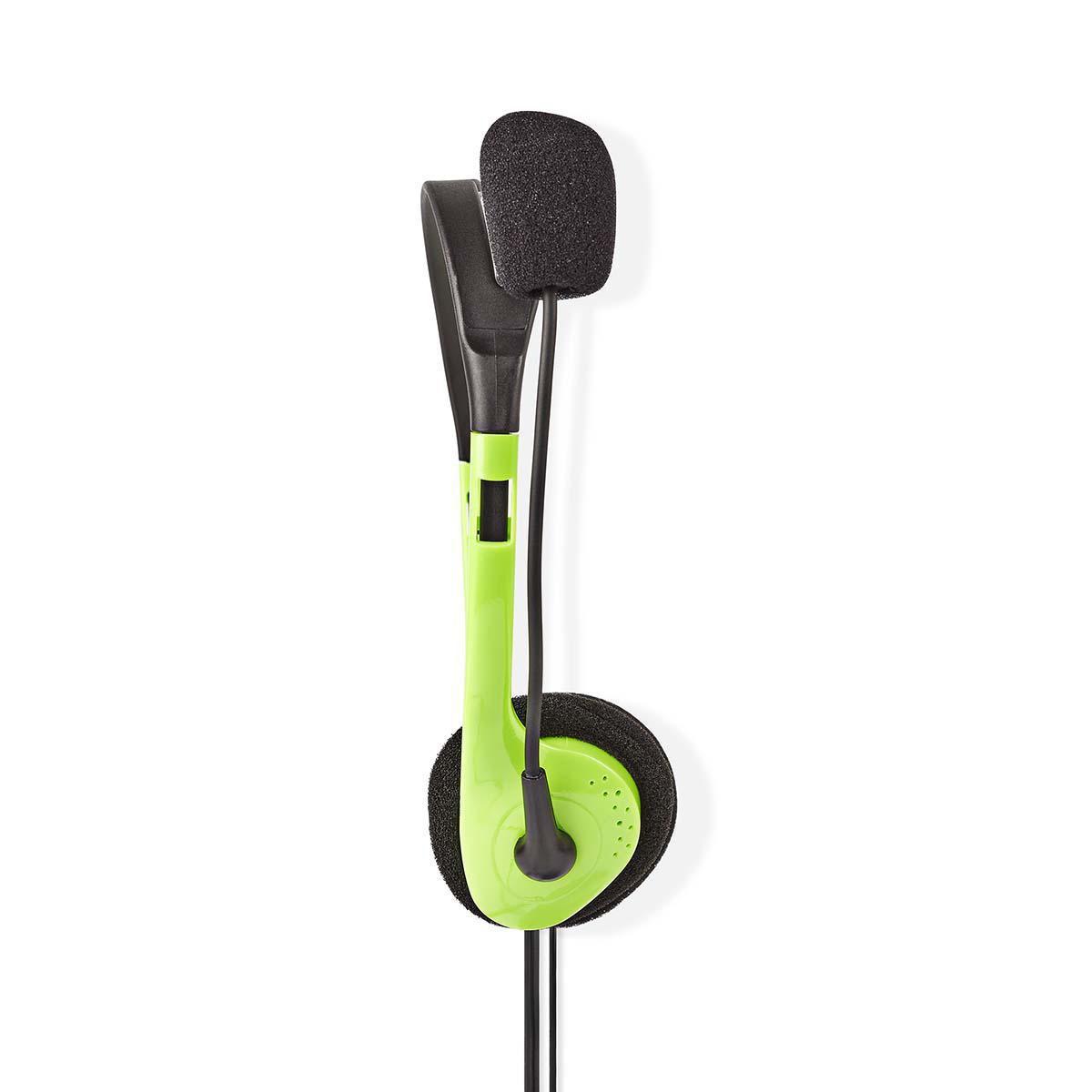 Nedis  Auricolare PC | On-ear | Stereo | 2x 3,5 mm | Microfono pieghevole | Verde 