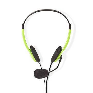 Casque PC | OEUR | Stéréo | 2x 3,5 mm | Microphone pliable | Vert