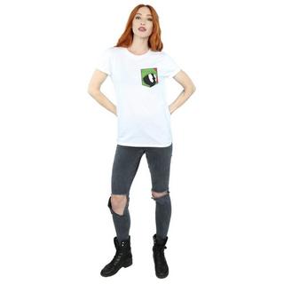 LOONEY TUNES  Marvin The Martian Face Faux Pocket TShirt 