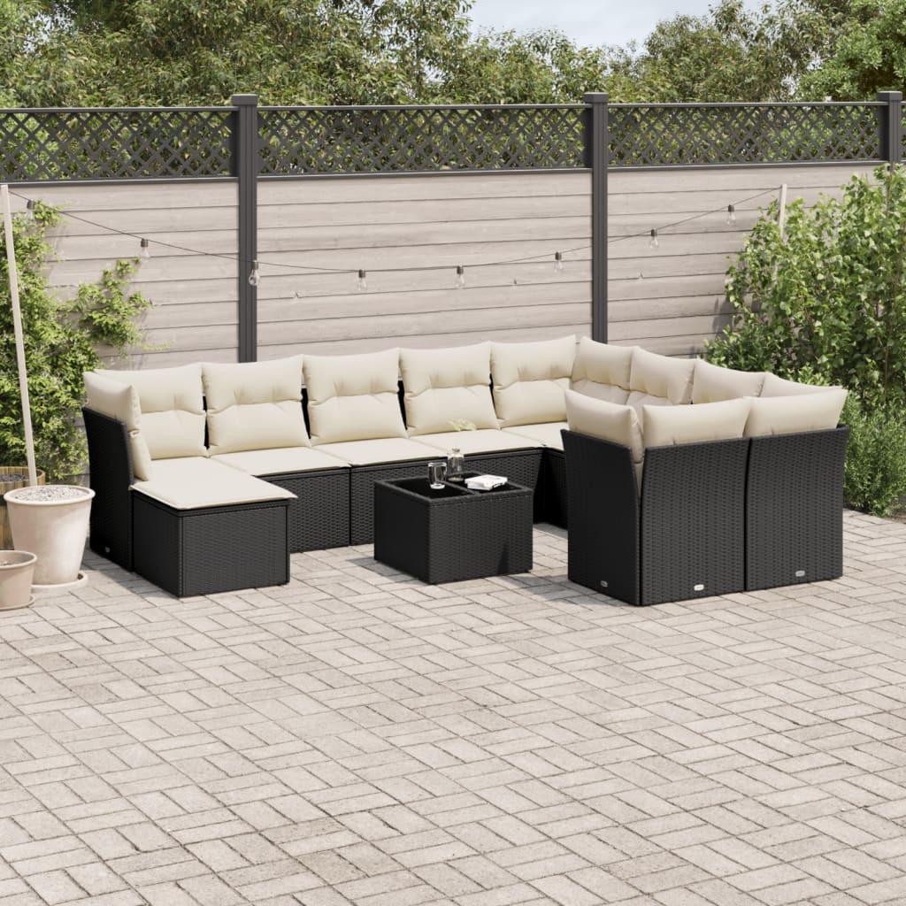 VidaXL set divano da giardino Polirattan  