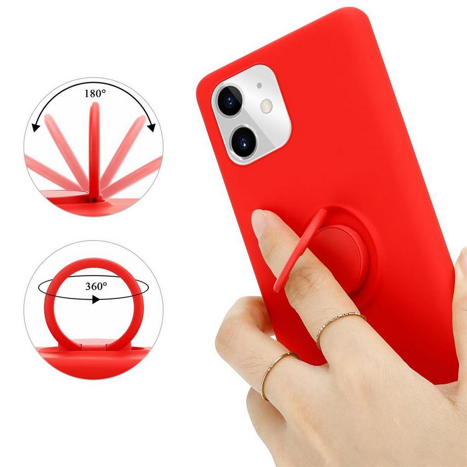Cadorabo  Hülle für Apple iPhone 11 TPU Silikon mit Ring Liquid 