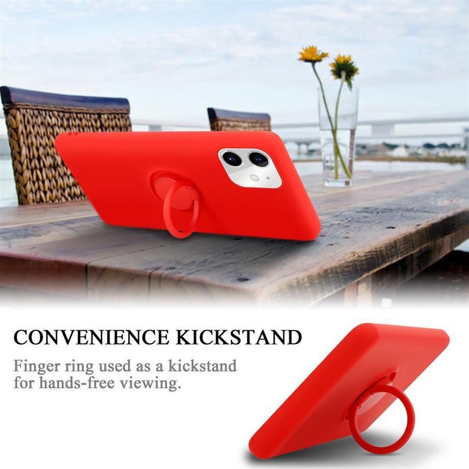 Cadorabo  Hülle für Apple iPhone 11 TPU Silikon mit Ring Liquid 