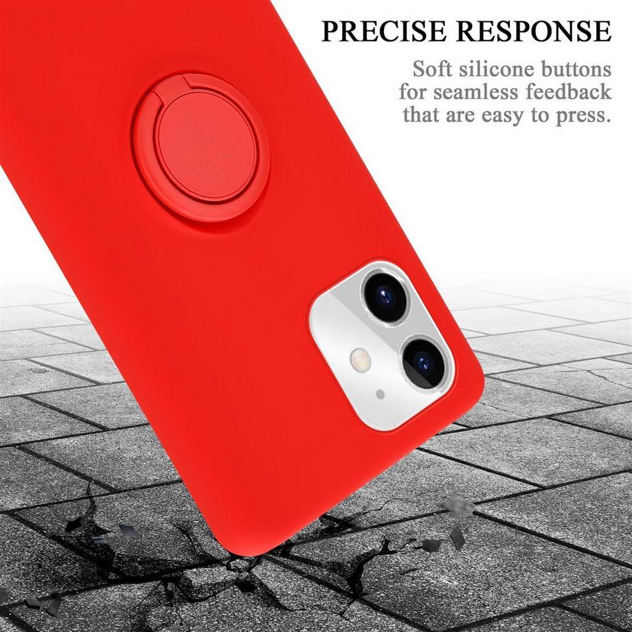 Cadorabo  Hülle für Apple iPhone 11 TPU Silikon mit Ring Liquid 