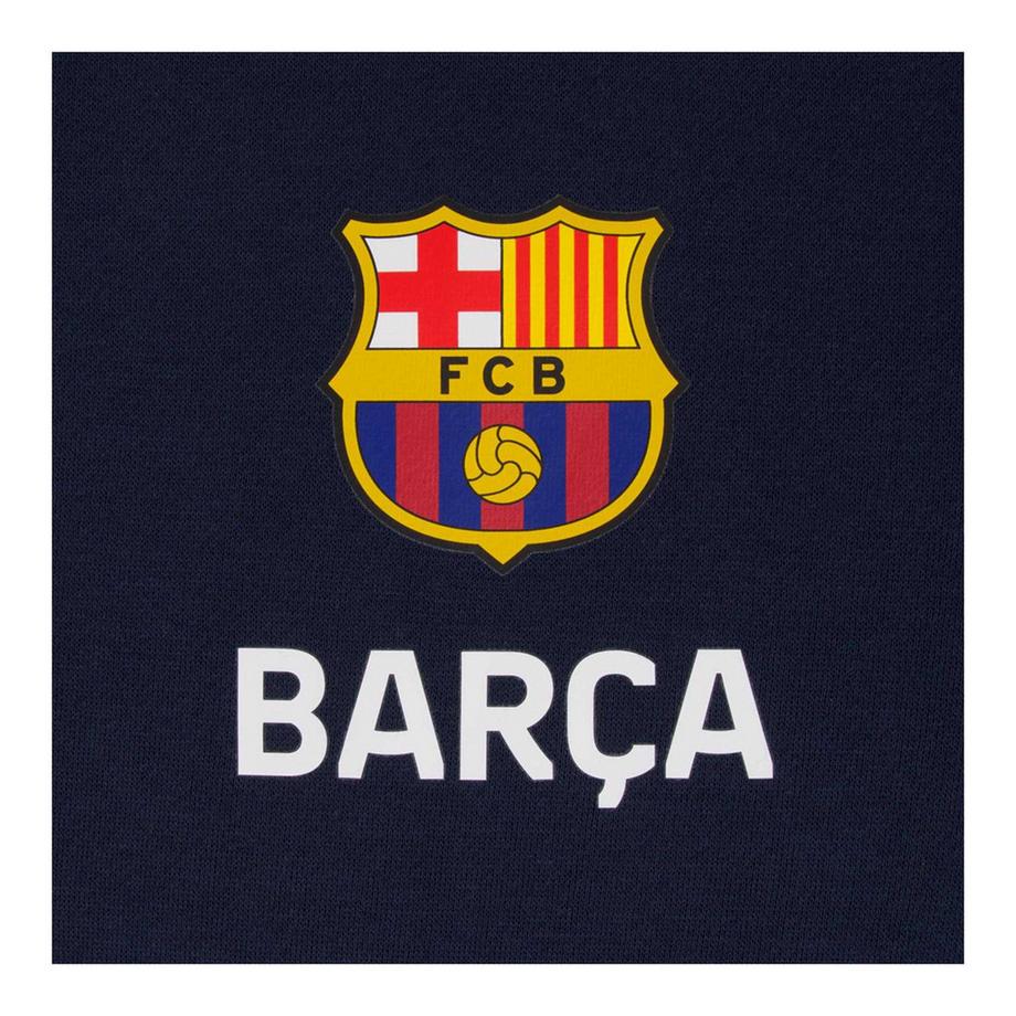 FC Barcelona  Felpa Con Cappuccio E Zip Intera Pile 