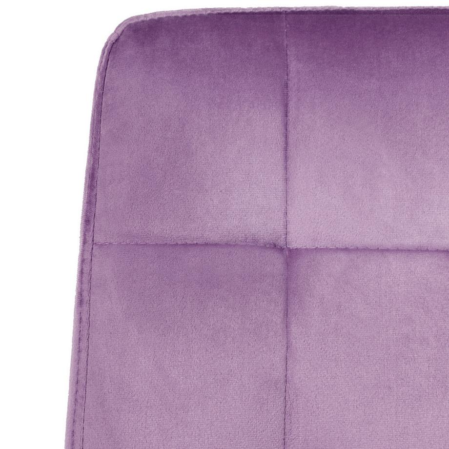 Beliani Chaise de bureau en Velours Scandinave DANDY  