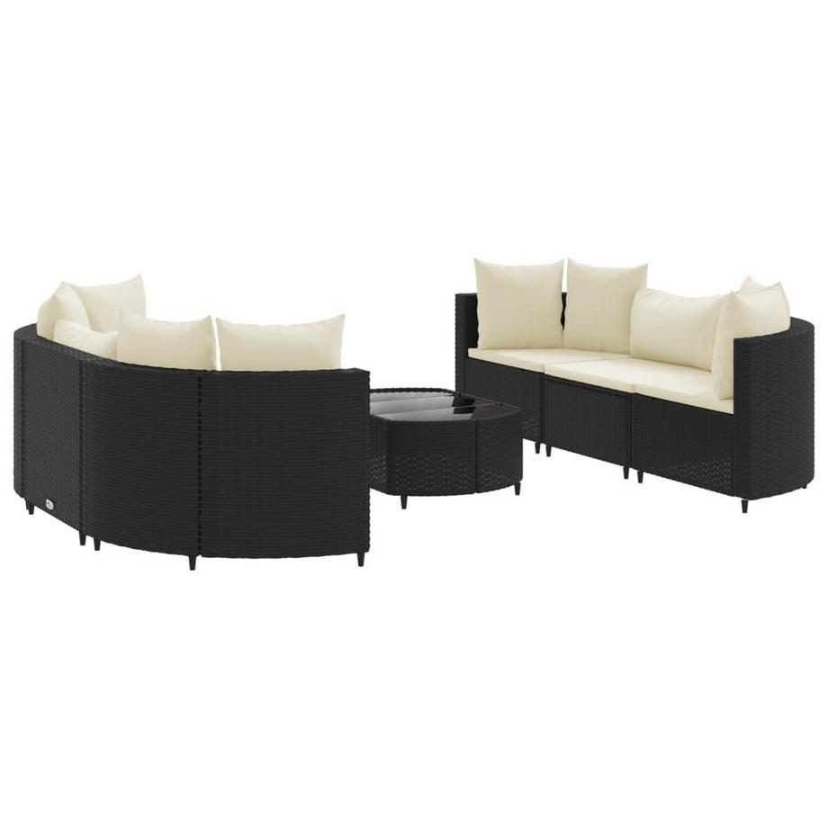 set salotto da giardino Polirattan