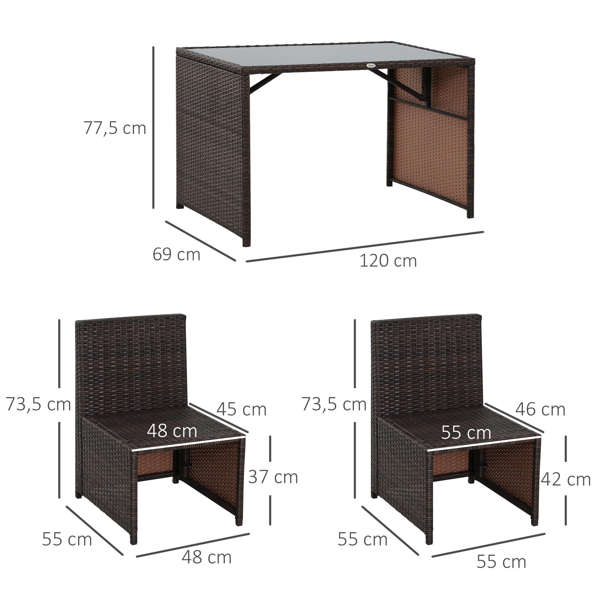 Outsunny Ensemble de salon de jardin  