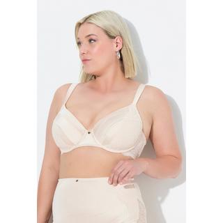 Ulla Popken Reggiseno con ferretto coppe morbide raso pizzo  