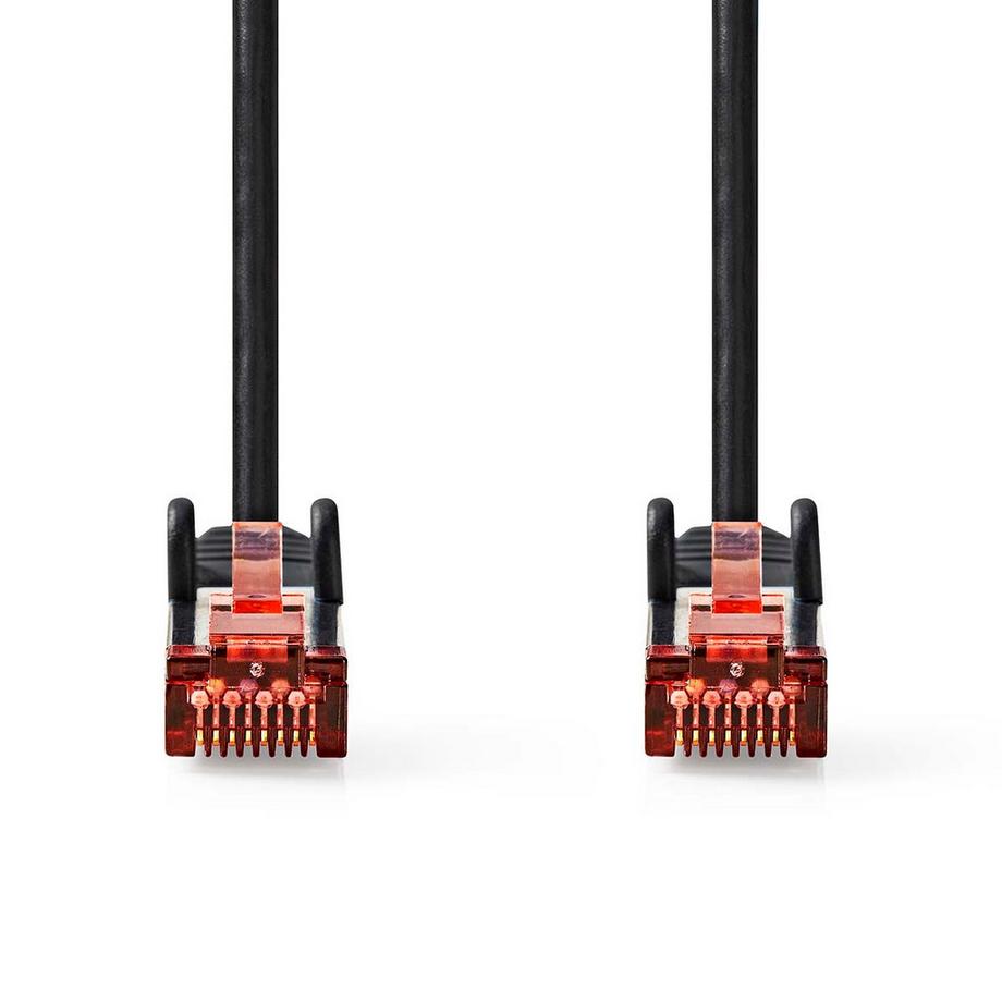 Nedis  Câble réseau CAT6 | RJ45 mâle | RJ45 mâle | S/FTP | 0.25 m | Rond | LSZH | Noir | Label 
