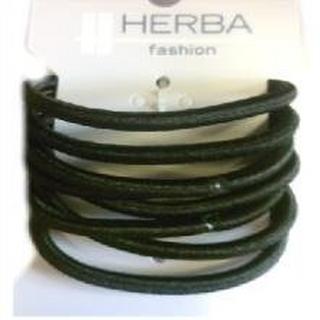 HERBA  Haarbinder, schwarz, 8 Stk., Ø 5 cm 