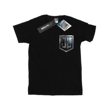 Tshirt JUSTICE LEAGUE MOVIE SHIELD FAUX POCKET