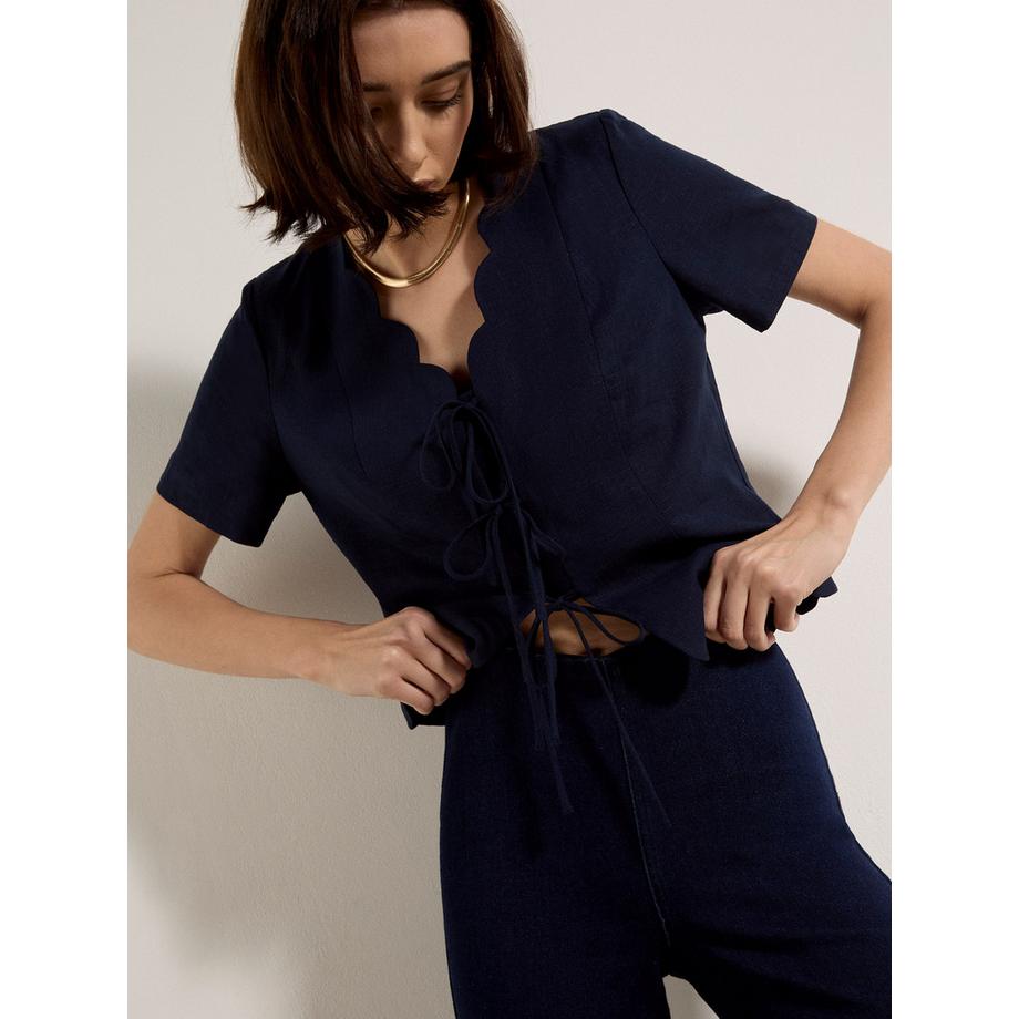 APRICOT Zara Jeans mit weitem Bein und elastischem Bund  