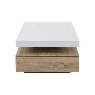 Vente-unique Table basse FELIX 2 Tiroirs MDF  Chêne  