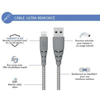 Force Power  Kabel USB A/Lightning 1,2m - 2.4A 