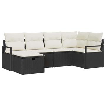 Gartensofa-set poly-rattan