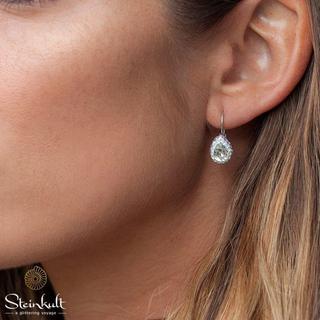 Steinkult  boucles d'oreilles avec des cristaux taillés "Annika" 