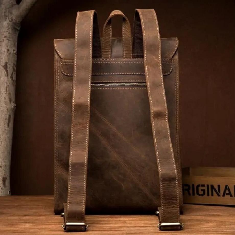 Only-bags.store Rucksack, Stilvoller Lederrucksack  