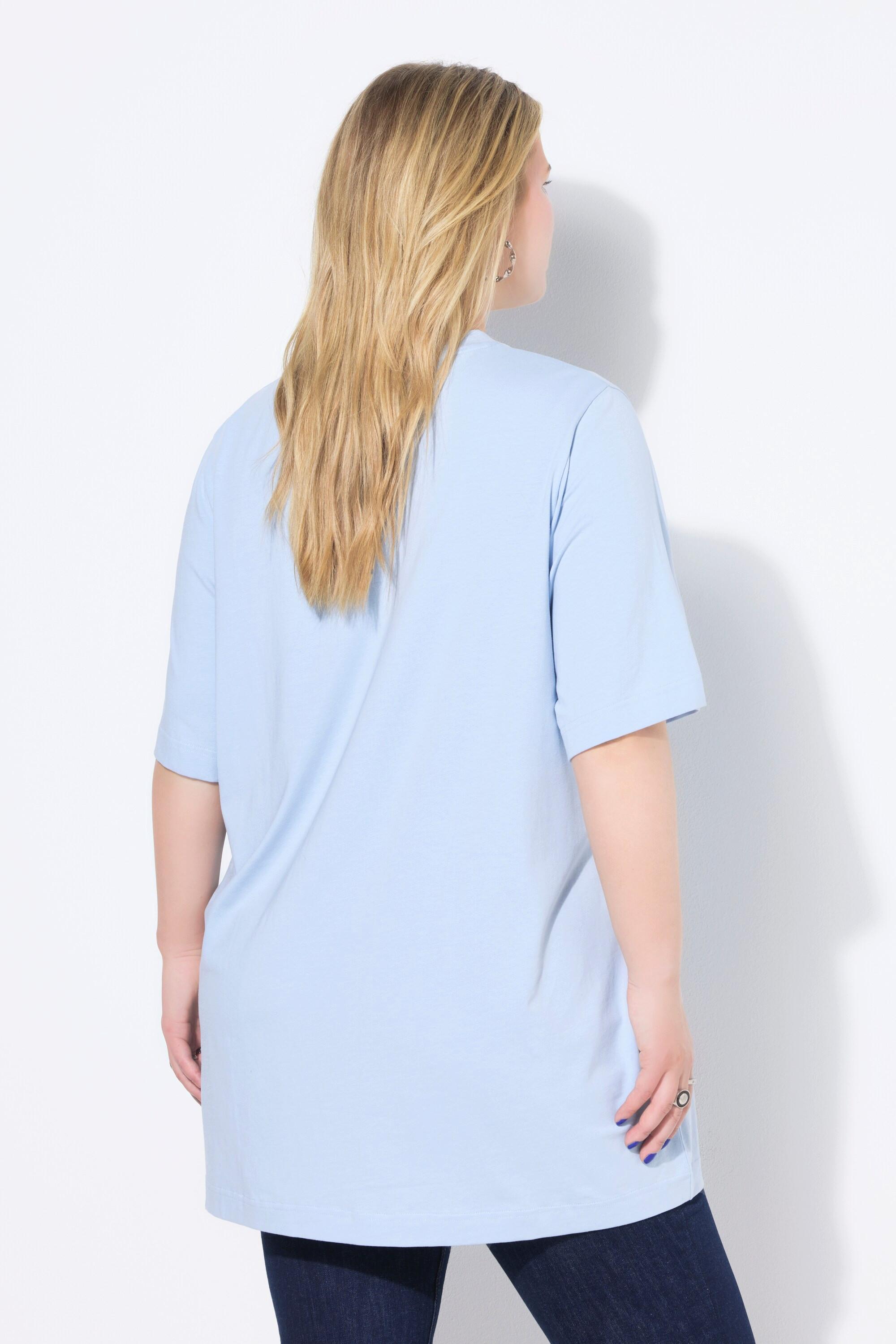 Studio Untold T-shirt long Col Rond Manches Courtes Coupe Longue  